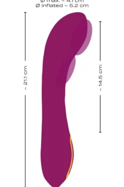 Aufpumpbarer G-Punkt Vibrator Ø 2,8-5,2 cm | 21,1 cm