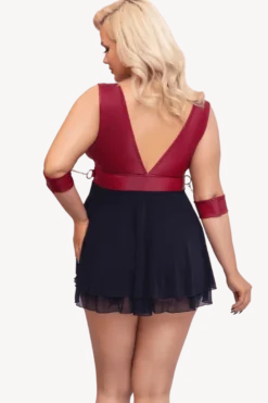 Babydoll aus Wetlook und Mesh Plus Size