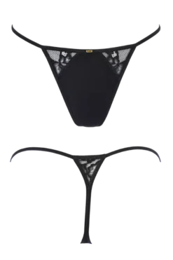 Babydoll schwarz mit String