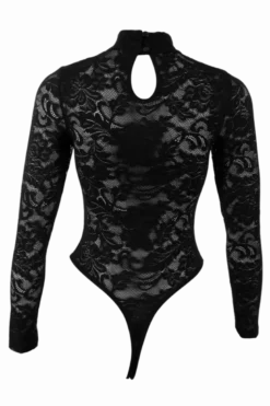 Body in schwarz aus Spitze