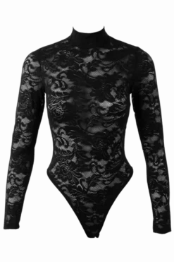 Body in schwarz aus Spitze