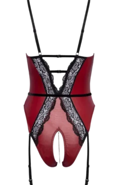 Body ouvert rot schwarz