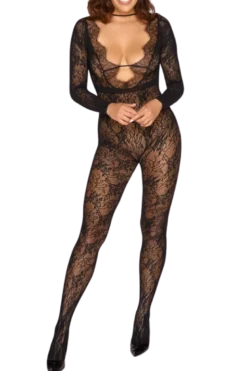 Catsuit Spitzenoptik ouvert