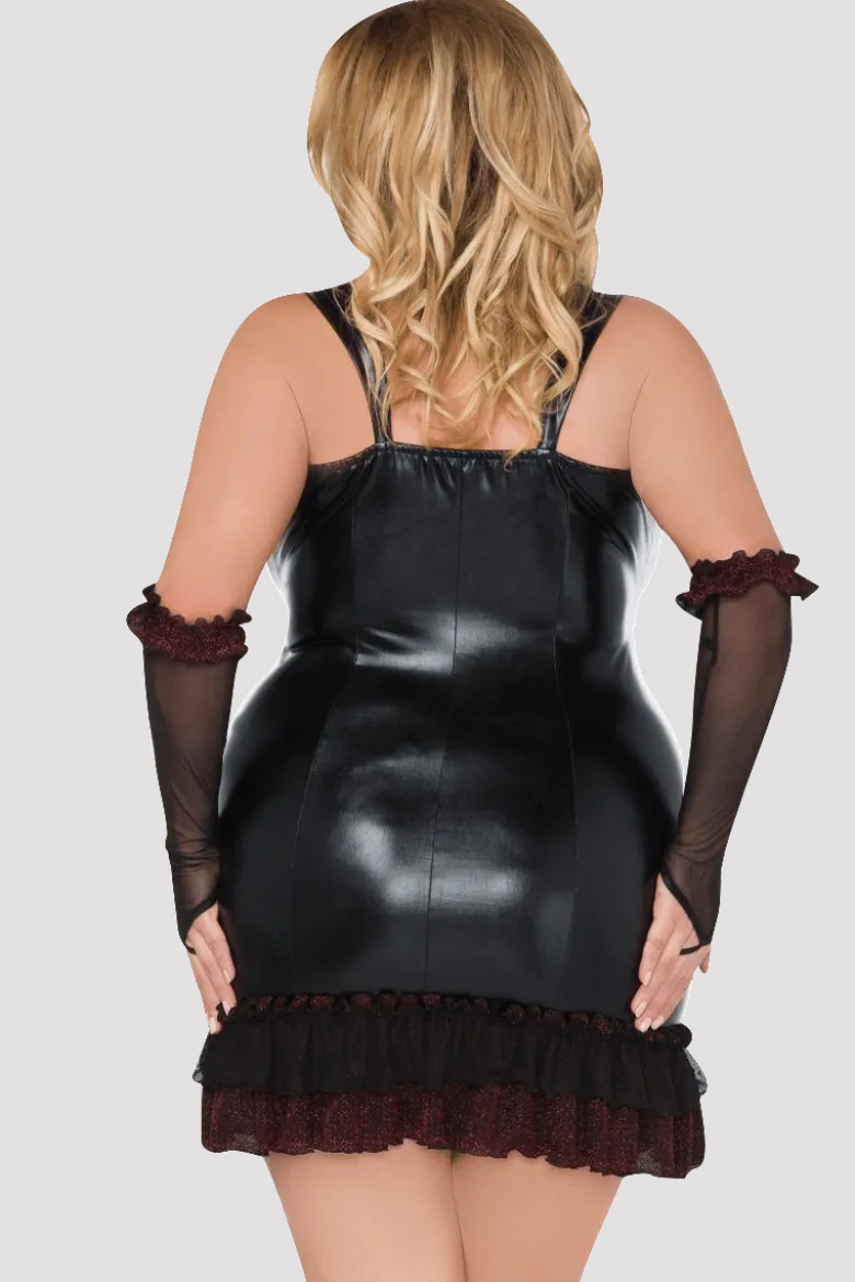 Chemise mit Armstulpen Plus Size