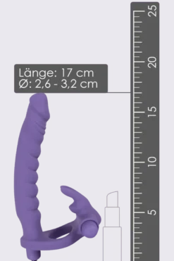 Dildo mit Rabbit-Penisring und Mini-Vibrator