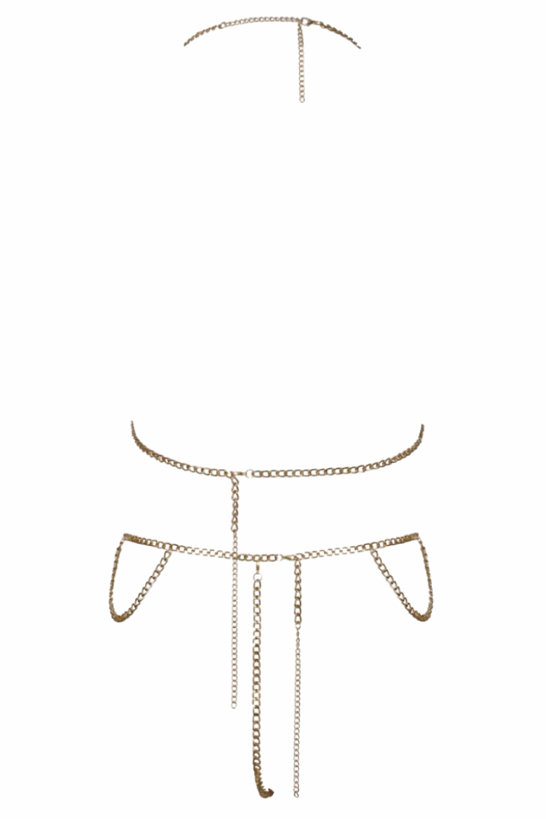 goldfarbenes Ketten-Set