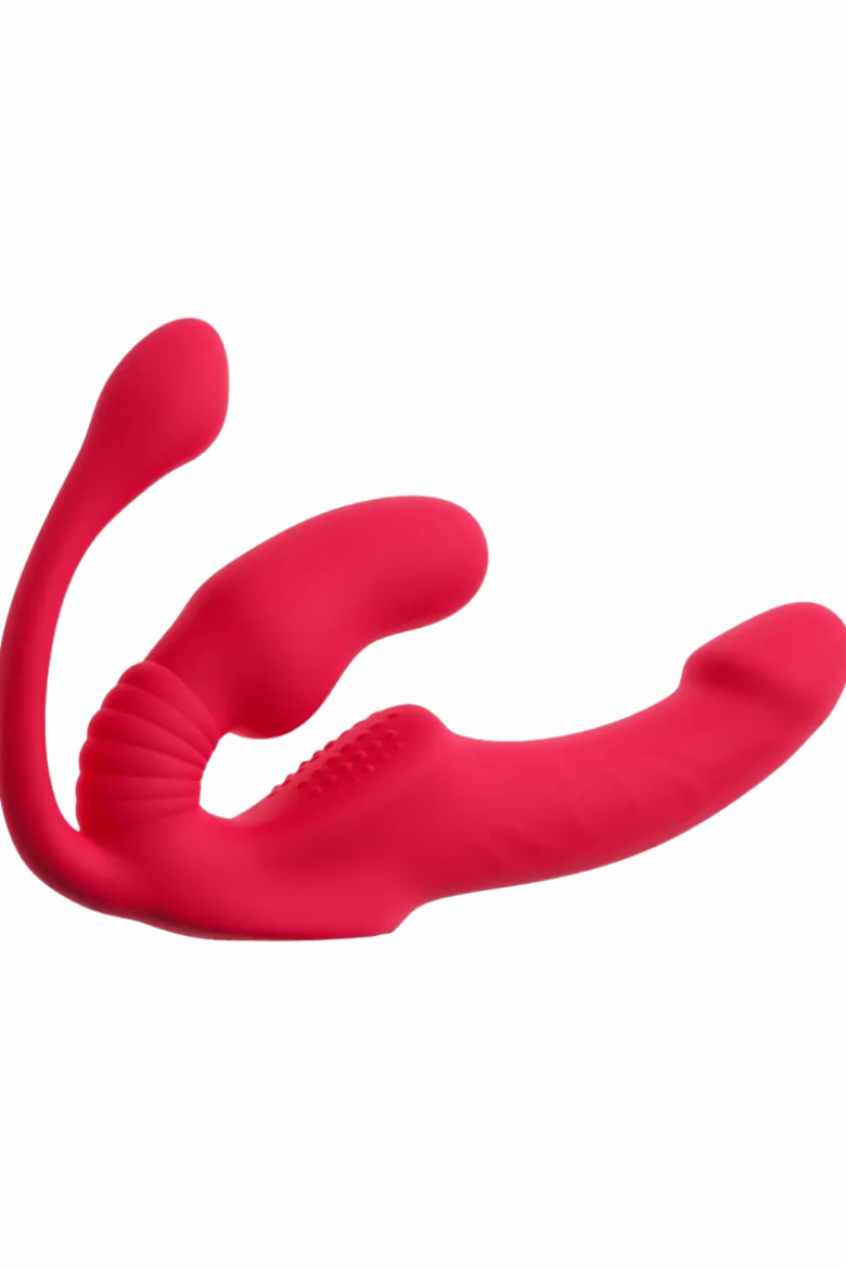 gurtloser triple Strap-on Vibrator - 23cm | Ø 3,8 cm