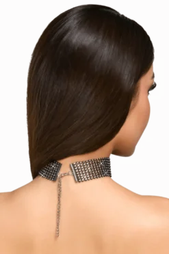 Halsband mit Strasssteinen