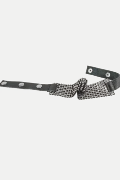 Halsband mit Strasssteinen - Spaltleder
