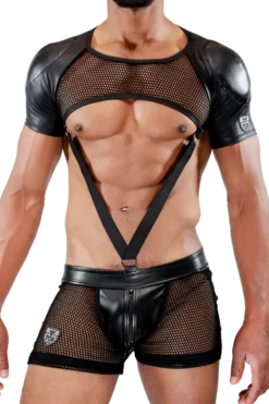 Harness Shirt Wetlook Netz
