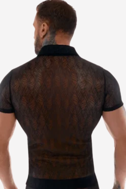Hemd schwarz transparent