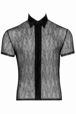 Hemd schwarz transparent