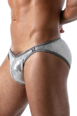 Herren Slip in silber