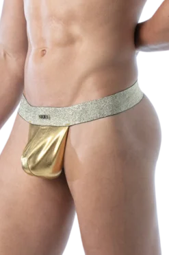 Herren Stringless Tanga gold