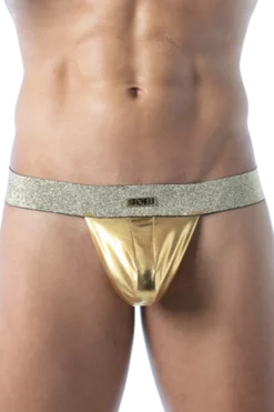 Herren Stringless Tanga gold