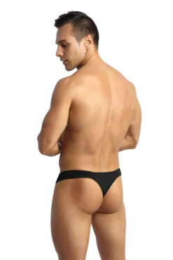 Herren String schwarz