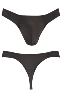 Herren String schwarz