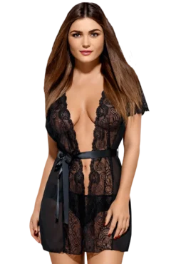 Kimono mit Spitze