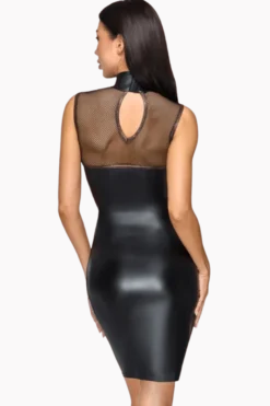 Kleid Mattlook-Netz