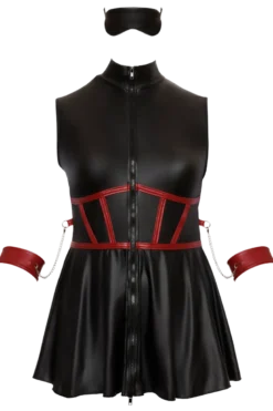 Kleid mit Fesseln und Augenbinde Plus Size