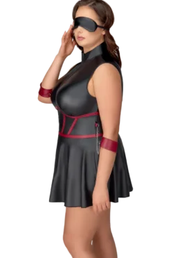 Kleid mit Fesseln und Augenbinde Plus Size