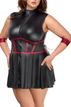 Kleid mit Fesseln und Augenbinde Plus Size