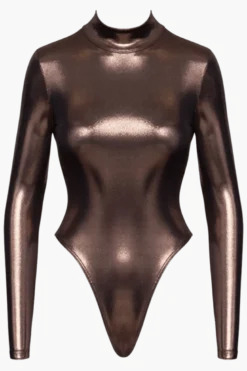 Langarm String-Body kupferfarben