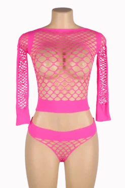 Liebeslust Netz-Set neonpink