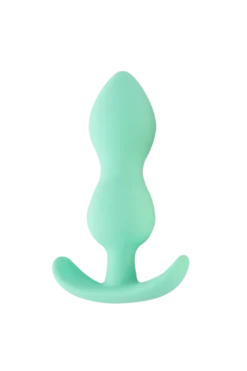 Mini Butt Plug grün - L: 8,2cm Ø: max. 2,8 cm