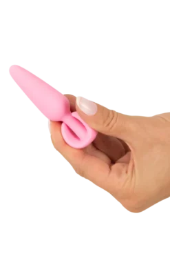 Mini Butt Plug rosa - L: 8,4cm Ø: max. 2,1 cm
