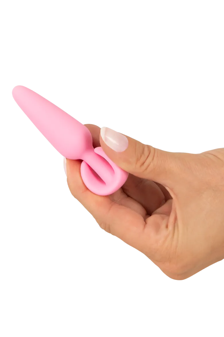 Mini Butt Plug rosa - L: 8,4cm Ø: max. 2,1 cm