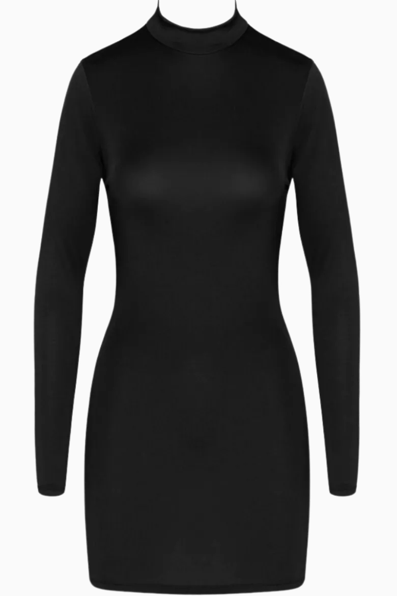 Minikleid langarm mit Kettchen