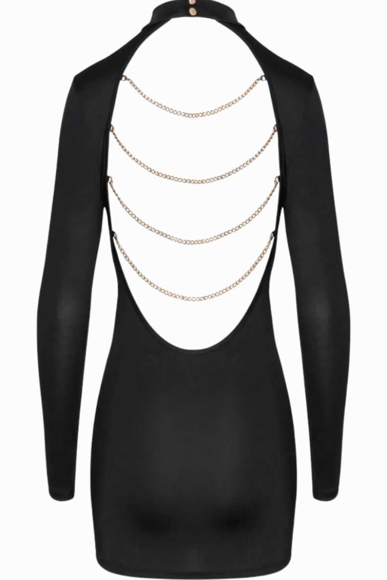 Minikleid langarm mit Kettchen