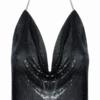 Neckholder Top schwarz