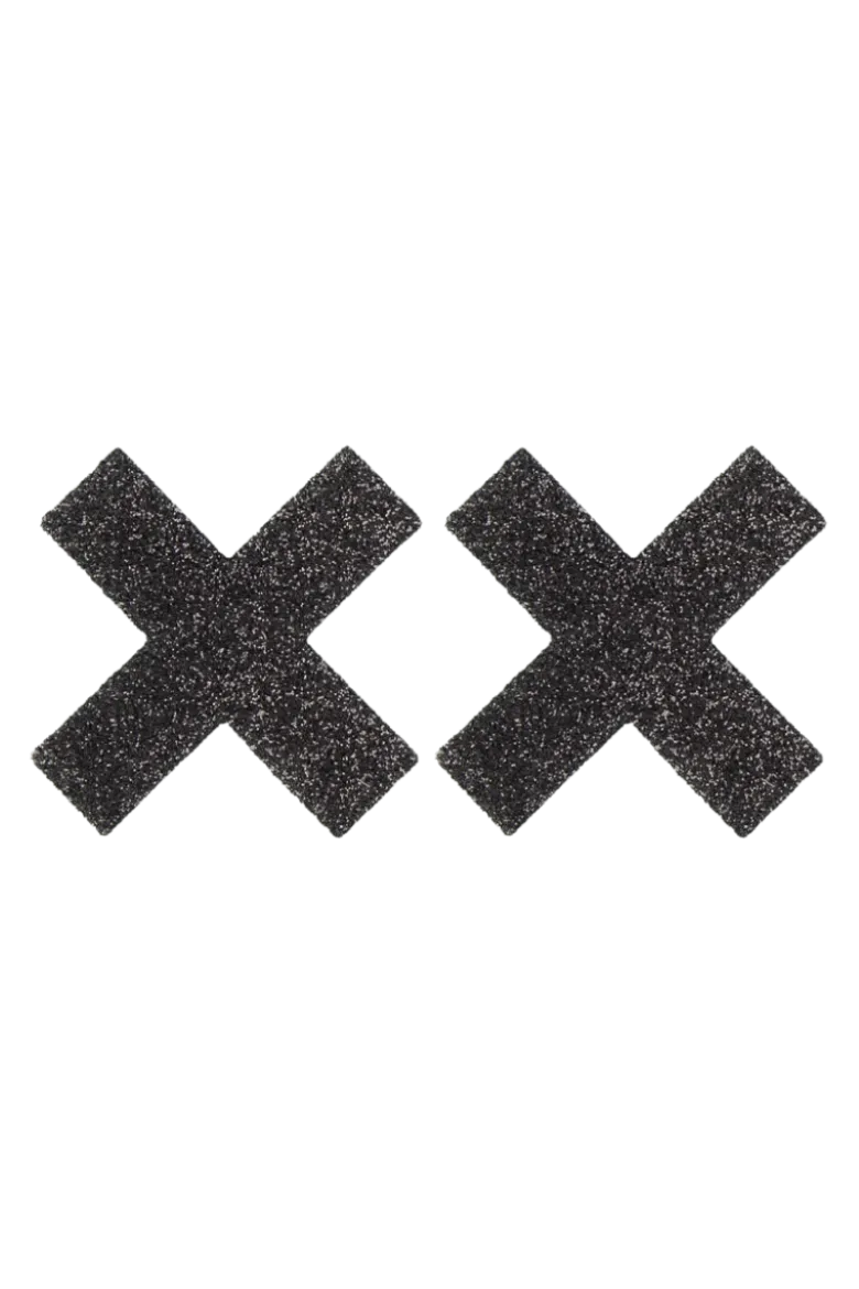 Nipple Pasties Kreuze schwarz