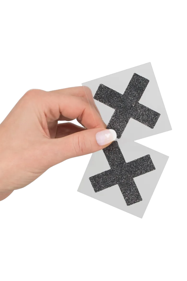 Nipple Pasties Kreuze schwarz