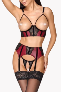 Ouvert Lingerie Set 3tlg.