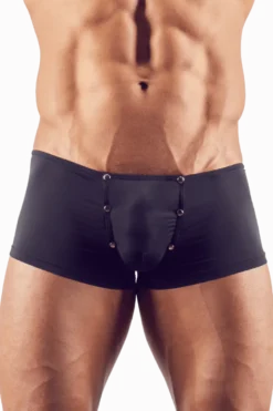 Pants in schwarz mit Druckknöpfen