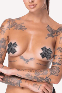 Pasties Kreuz mit Strass