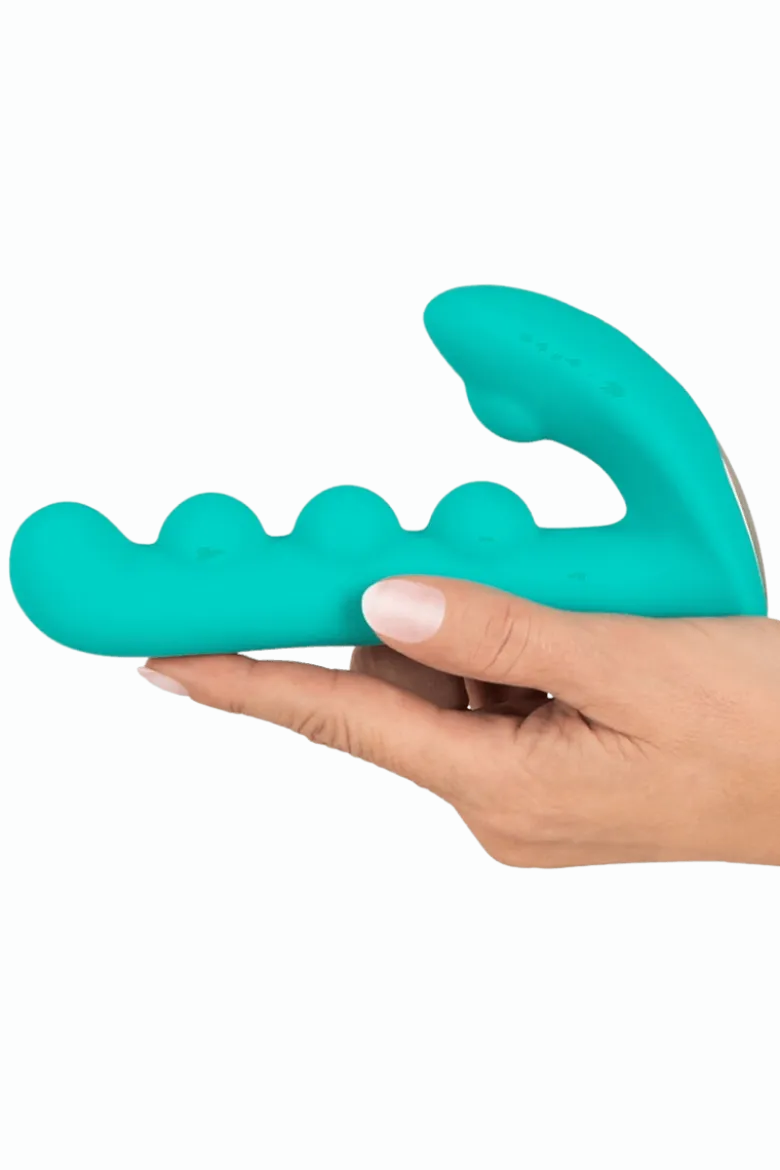 Rabbitvibrator Kugeldesign - Ø 3,5 cm | 17 cm
