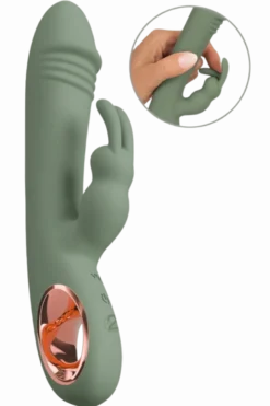 Rabbit Vibrator olive - 21,4 cm | 3,6 cm