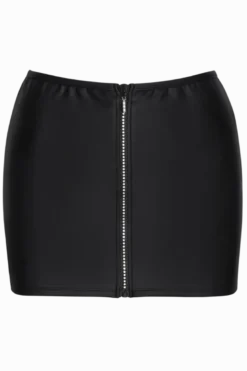 Rock mit Strass-Reißverschluss
