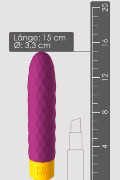 ROMP Beat - Vibrator mit Reizstruktur - 15cm