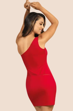 Rotes One-Shoulder Kleid
