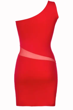 Rotes One-Shoulder Kleid