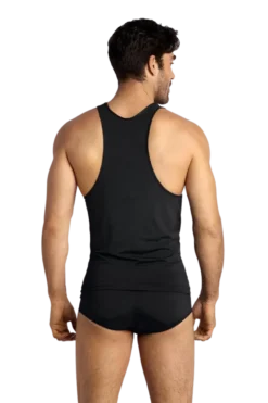 schwarzes Herren Tanktop