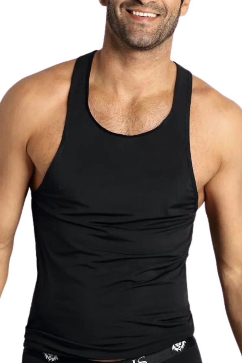 schwarzes Herren Tanktop