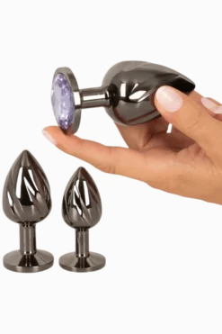 spiralförmiges Analplug Trio Metall