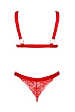 Spitzen-Dessous-Set rot