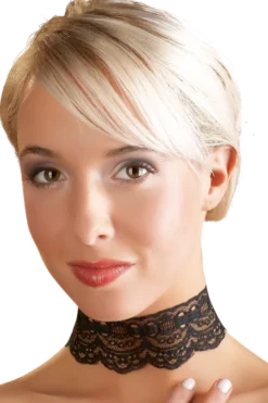 Spitzenhalsband mit Kettenverschluss